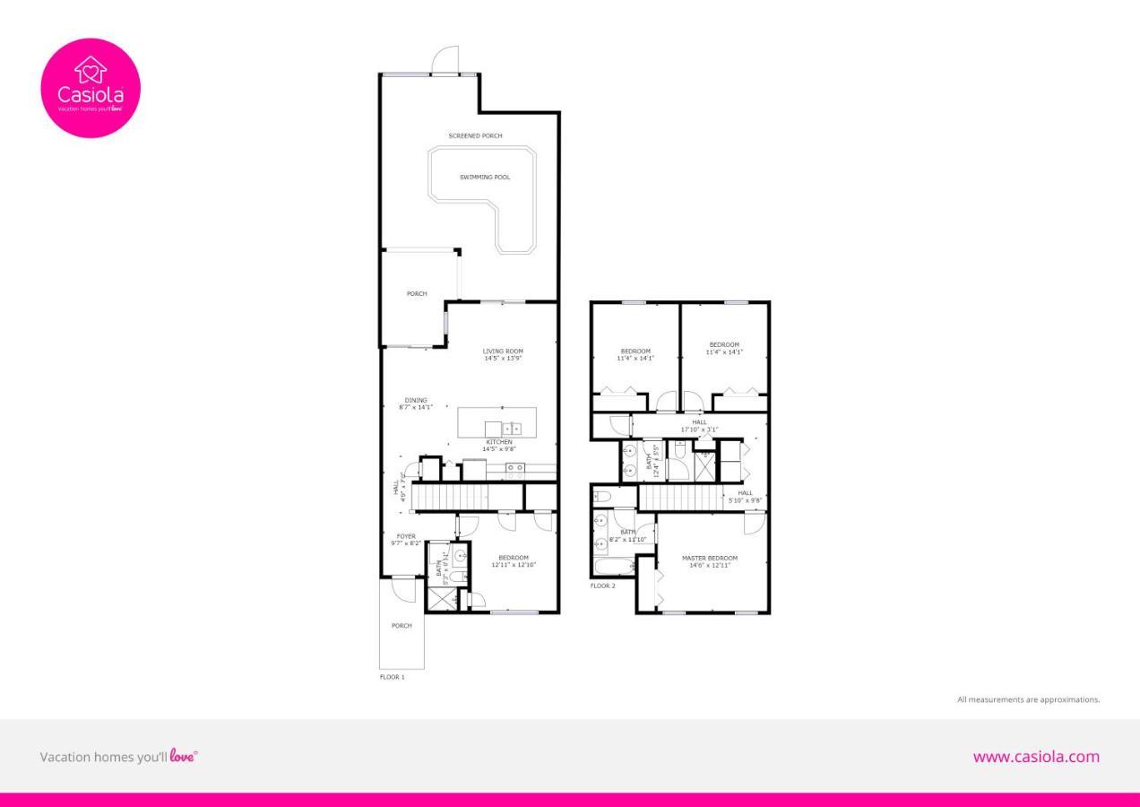 Modern Townhome Wprivate Pool Free Water Park 키시미 외부 사진